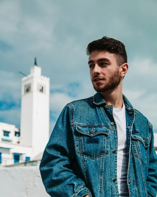 Washed Denim Trucker Jacket
